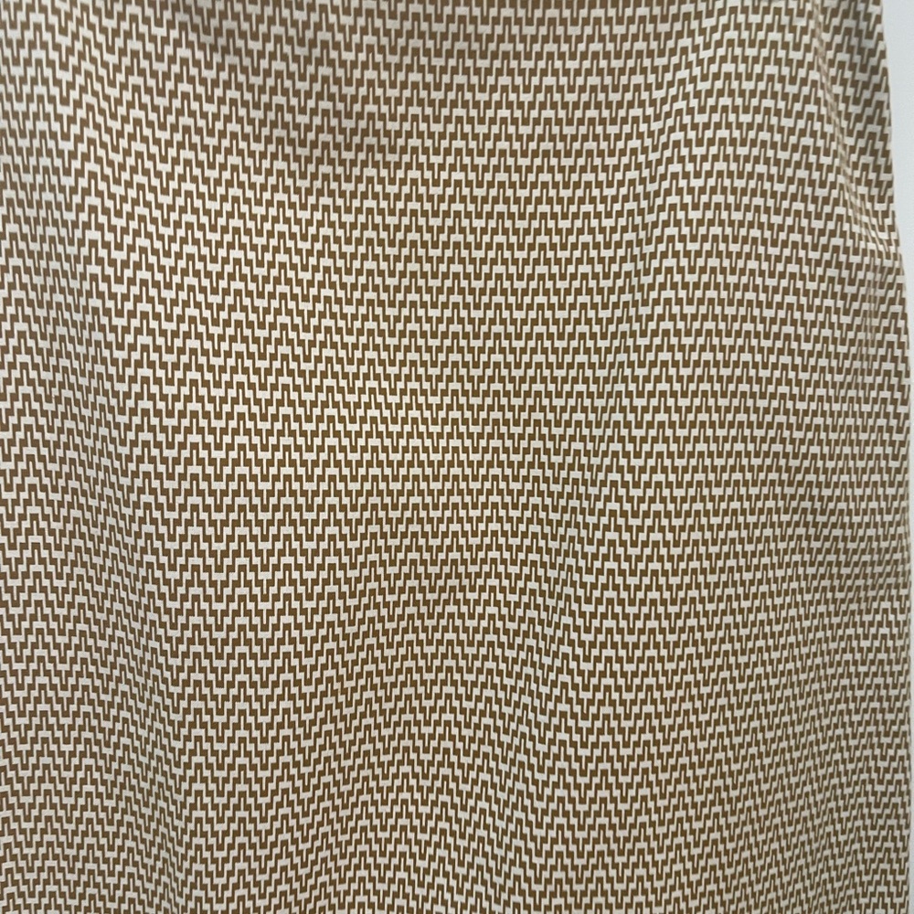 Michael Kors Tan and White A-Line Skirt - Size 4 - Picture 2 of 11